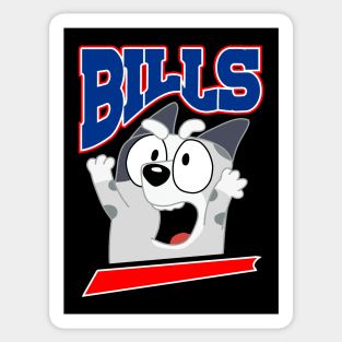 Muffin Bluey - Buffalo Bills Sticker